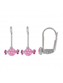 Ohrringe rosa Candy in Rhodium Silber 3131320 Suzette et Benjamin 39,90 €