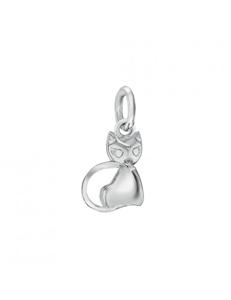 Pendentif chat en argent massif