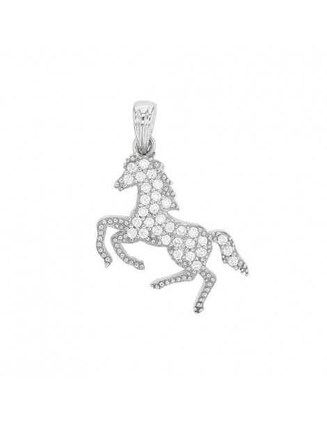 Pendentif argent cheval en oxydes de zirconium 31610433 Laval 1878 49,90 €