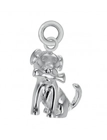 Pendentif chien avec son os en argent 925/1000 31610359 Laval 1878 27,90 €