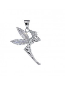 Pendentif fée clochette en argent rhodié et oxydes blanc 316379 Laval 1878 42,00 €