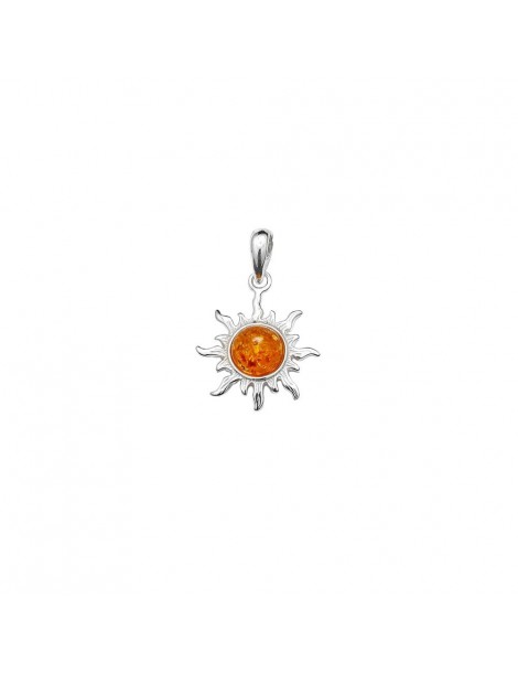 Silber und Bernstein Anhänger wie eine Sonne geformt 3160254 Nature d'Ambre 42,00 €