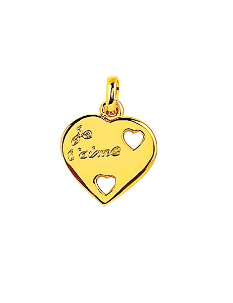 Pendentif cœur "Je t'aime" plaqué Or 326537 Laval 1878 19,90 €