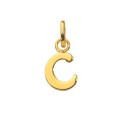 Gold plated pendant capital letter C