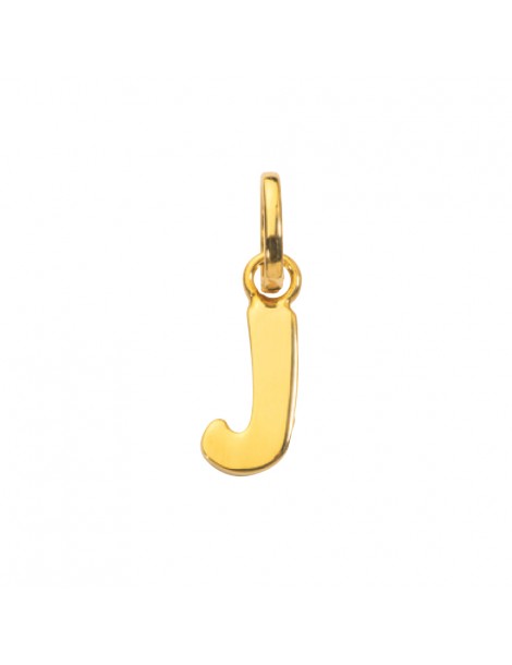 Gold plated pendant capital letter J