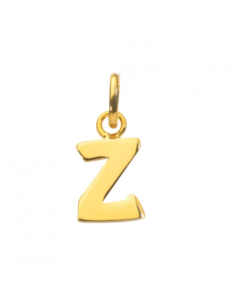 Pendentif en plaqué Or lettre capitale Z