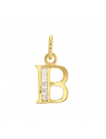 Pendentif initiale en plaqué or et oxydes de zirconium - Lettre B 3260213B Laval 1878 23,00 €