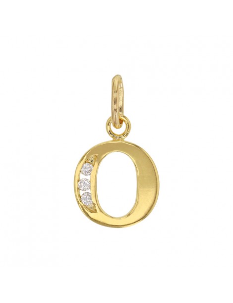 Initial pendant in gold plated and zirconium oxides - Letter O 3260213O Laval 1878 23,00 €
