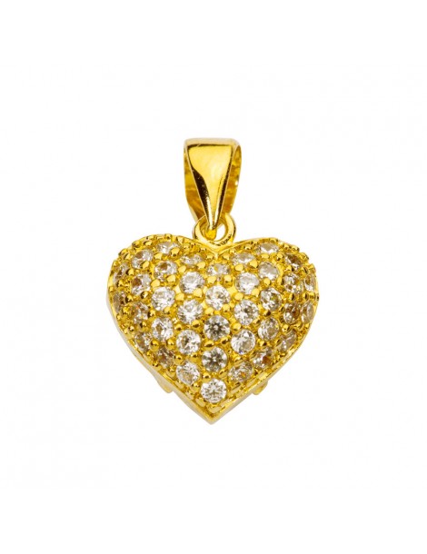 Ciondolo a cuore in oro traforato e ossidi di zirconio 3261001 Laval 1878 32,00 €