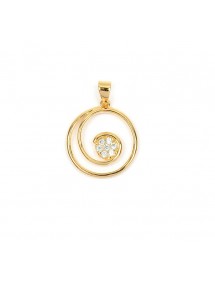 Pendentif spirale plaqué or avec oxydes de zirconium au centre 3260189 Laval 1878 26,90 €