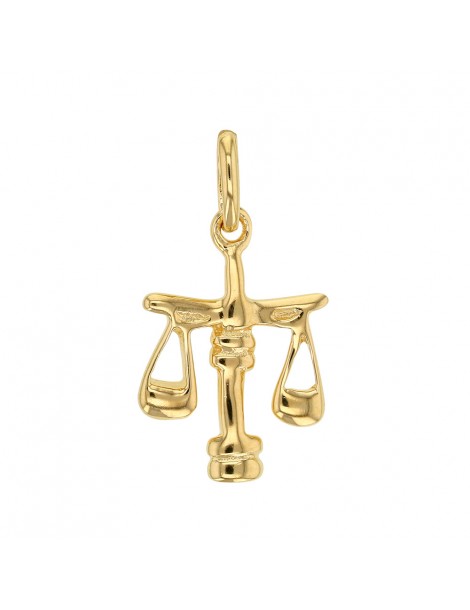 Gold Plated Zodiac Sign Pendant - Balance