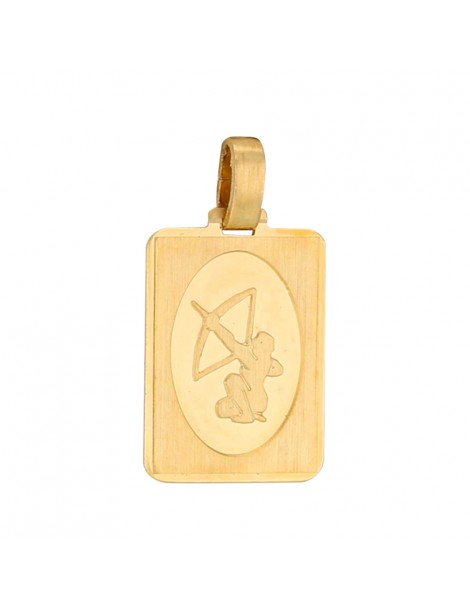 Pendentif rectangle du signe du Zodiaque plaqué or - Sagittaire 3260222 Laval 1878 34,90 €