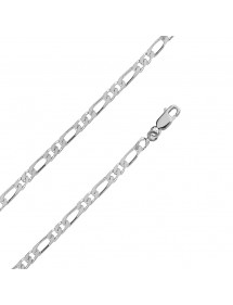 Chaîne de cou argent maille figaro double, diamètre 1,20 mm - 60 cm 317192 Laval 1878 71,00 €