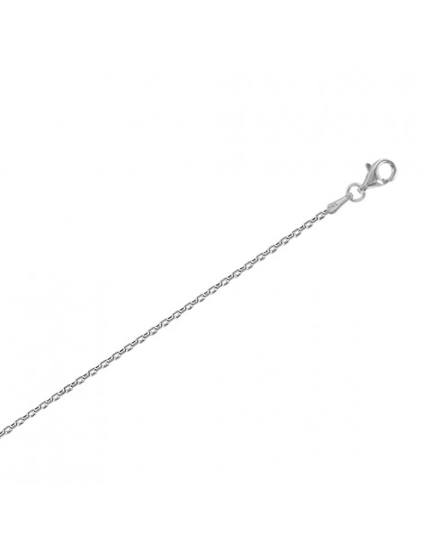 Chaîne de cou en argent rhodié maille forçat diamètre 0,45 - L 42 cm 31610252RH Laval 1878 19,90 €