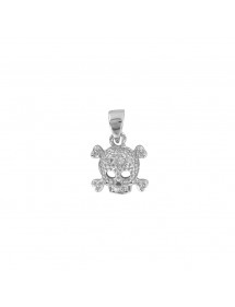 Totenkopf Anhänger in Rhodium Silber Micro mit Oxiden gesetzt 31610140 Laval 1878 32,00 €