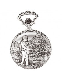 Orologio da tasca LAVAL, palladio con coperchio e motivo pescatore 755127 Laval 1878 119,00 €
