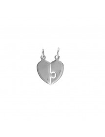 Pendentif en forme de double cœur en argent massif 3161065 Laval 1878 19,90 €