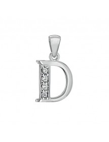 Pendentif en argent rhodié et oxydes de zirconium - Lettre D 31610349D Laval 1878 24,00 €