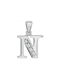 Pendentif en argent rhodié et oxydes de zirconium - Lettre N 31610349N Laval 1878 24,00 €