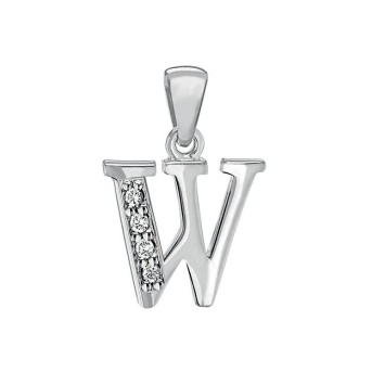 Pendentif en argent rhodié et oxydes de zirconium - Lettre W 31610349W Laval 1878 24,00 €