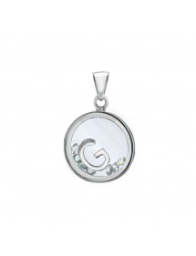 Pendentif lettre dans un rond avec des oxydes de zirconium - Lettre G 31610350G Laval 1878 36,00 €