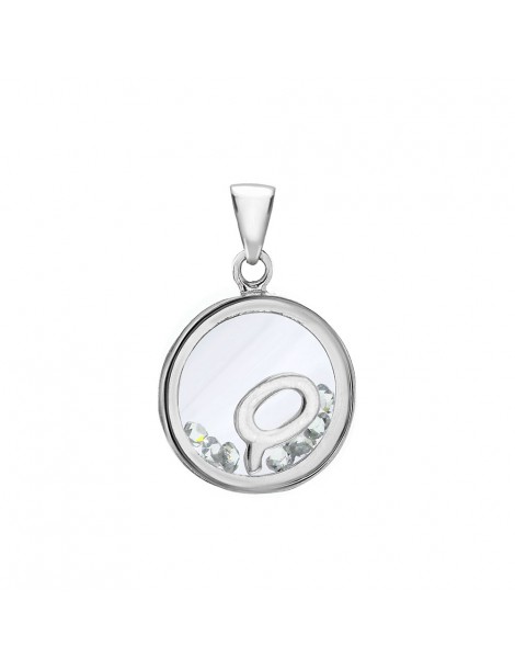 Pendentif lettre dans un rond avec des oxydes de zirconium - Lettre Q 31610350Q Laval 1878 36,00 €