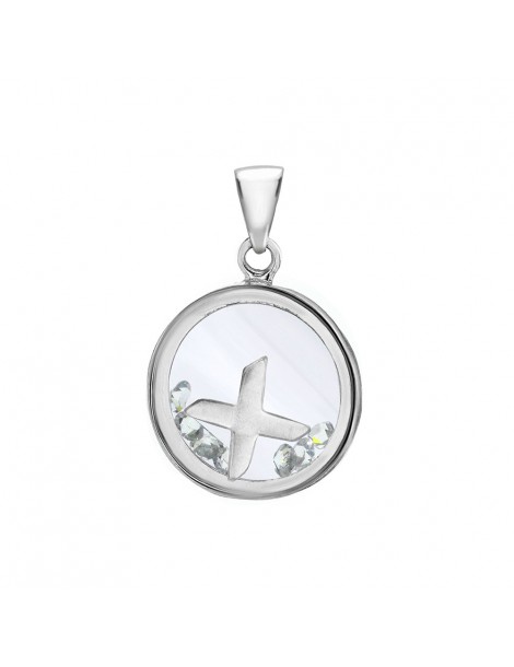 Pendentif lettre dans un rond avec des oxydes de zirconium - Lettre X 31610350X Laval 1878 36,00 €