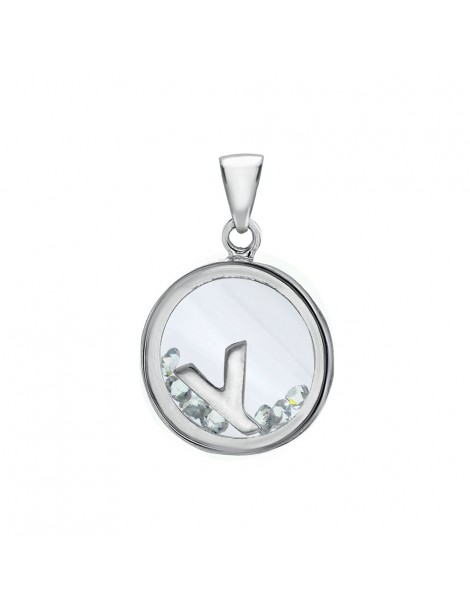 Pendentif lettre dans un rond avec des oxydes de zirconium - Lettre Y 31610350Y Laval 1878 36,00 €