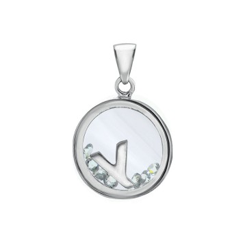 Pendentif lettre dans un rond avec des oxydes de zirconium - Lettre Y 31610350Y Laval 1878 36,00 €