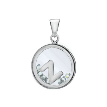 Pendentif lettre dans un rond avec des oxydes de zirconium - Lettre Z 31610350Z Laval 1878 36,00 €