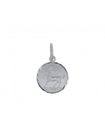 Pendant Sagittarius Zodiac streaked round rhodium silver 31610378 Laval 1878 19,90 €