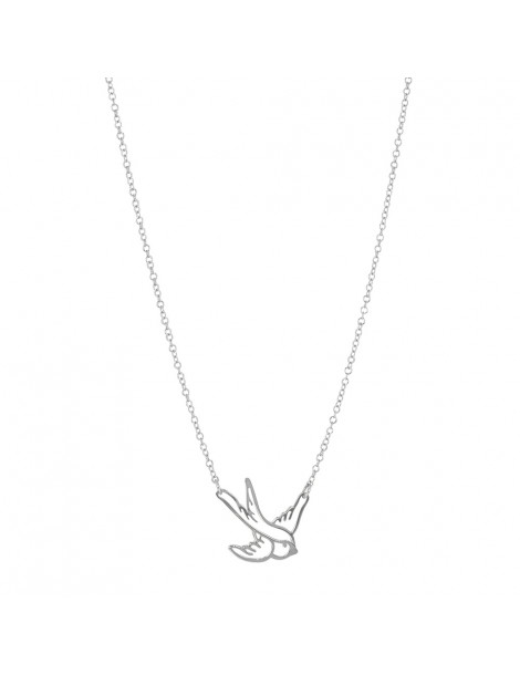 Necklace representing a swallow in rhodium silver 31710331 Laval 1878 34,00 €