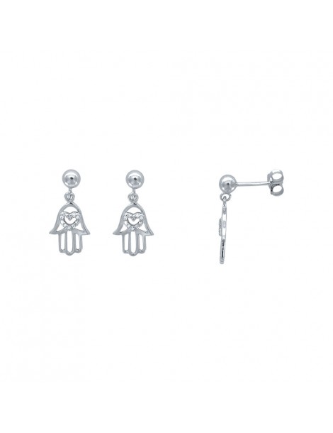 Boucles d'oreilles "Main de Fatma" avec cœur d'oxyde 3131611 Laval 1878 39,90 €