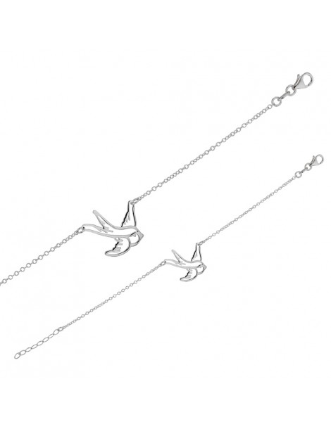 Bracelet representing a swallow in rhodium silver 31812416 Laval 1878 29,90 €