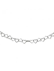 Collier formé de cœurs en argent massif - Diamètre 5 mm 3170030 Laval 1878 29,90 €