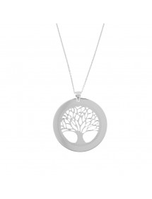 Collier pendentif rond ajouré "arbre de vie" en argent rhodié 31710190 Laval 1878 83,00 €