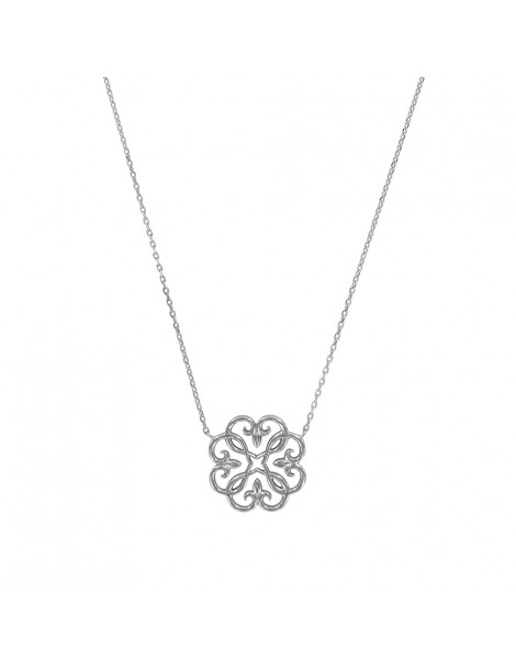 Halskette mit einer abgerundeten Arabeske in Rhodium Silber verziert 31710108 Laval 1878 34,90 €