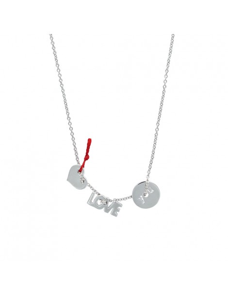 Herz Halskette "Love" und "You" rund Rhodium Silber 317511 Laval 1878 29,90 €