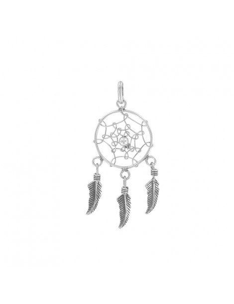 Round pendant with rhodium silver feather 31610240 Laval 1878 32,00 €