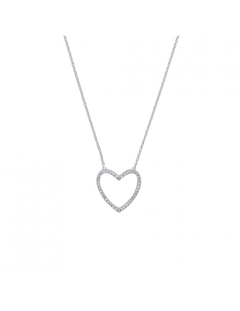 Herz Halskette in Rhodium Silber und Zirkonoxid 31710430 Laval 1878 52,00 €