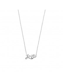 Collier "Love" avec oxydes de zirconium sur argent rhodié 317388 Laval 1878 39,90 €