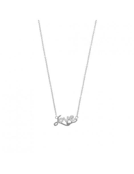 Collana "Love" con ossidi di zirconio su argento rodiato 317388 Laval 1878 39,90 €