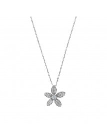 Collier microserti "Fleur" en argent rhodié et oxydes de zirconium 31710168 Laval 1878 54,90 €