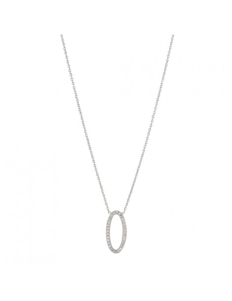 Anhänger Halskette Oval Microserti Rhodium Silber und Oxiden 31710337 Laval 1878 54,00 €