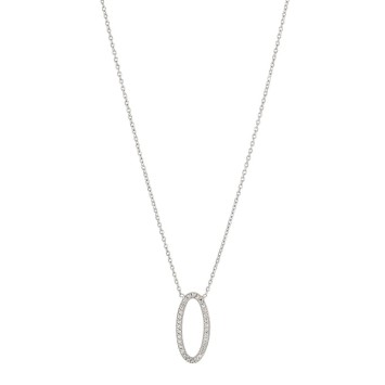 Colgante collar oval microserti rodio plata y óxidos 31710337 Laval 1878 54,00 €