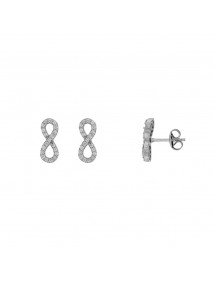 Boucles d'oreilles microserti "Infini" Argent rhodié et oxydes 3131196 Laval 1878 39,90 €