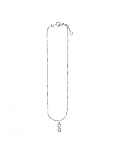 Chaîne de cheville avec motif infini en argent rhodié 3113037 Laval 1878 32,00 €