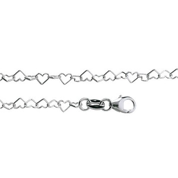 Pulsera de cadena ligera de corazones pequeños en plata esterlina 3180015 Laval 1878 14,00 €