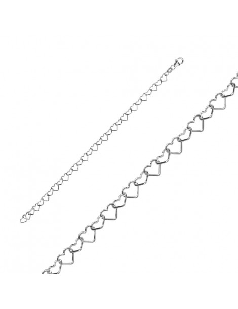 Bracelet chain composed of solid silver hearts 3180630 Laval 1878 29,90 €