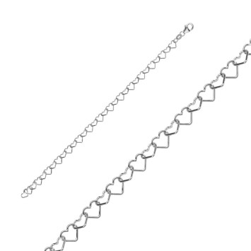 Bracelet chain composed of solid silver hearts 3180630 Laval 1878 29,90 €